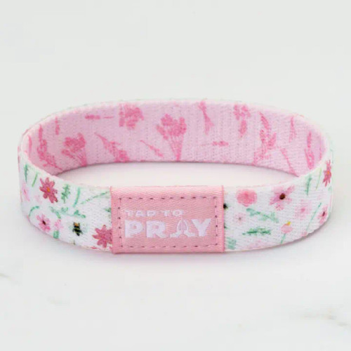 Tap To Pray™ Reversible Wristbands - Meadows - White