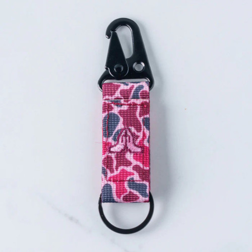 Tap To Pray™ - Tactical Carabiner Keychain - Pink Camo