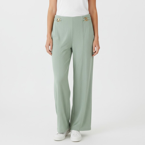 High-Waisted Wide Leg Pants with Side Buckles & Back Elastic (& Pockets!)