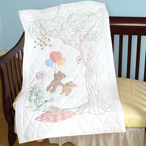 Honey Bears Crib Quilt Top