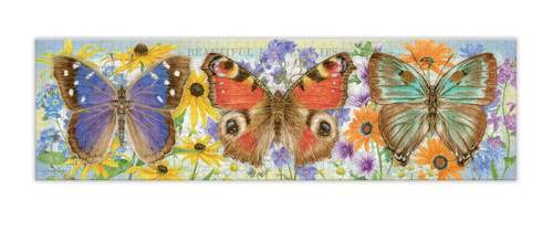 Butterflies 750 Piece Jigsaw Puzzle (Panoramic)