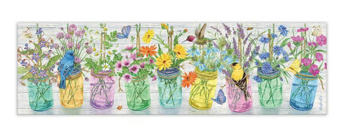 Herb Jars 750 Piece Jigsaw Puzzle (Panoramic)