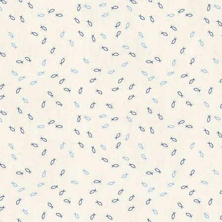 Of the Sea A Big Catch Cotton Fabric – Miniatures