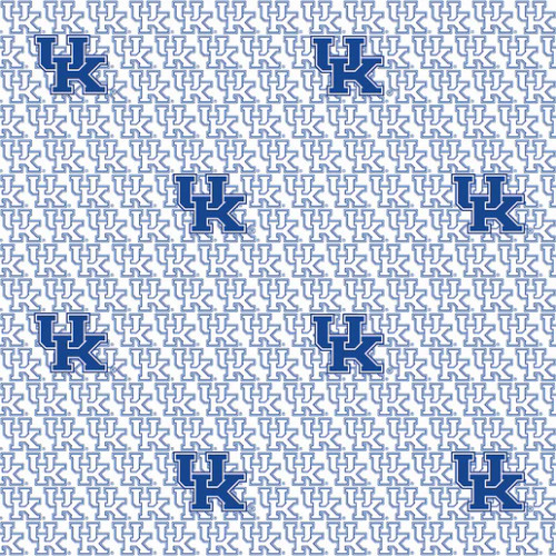 Official Licensed University of Kentucky Block Letters Cotton Fabric