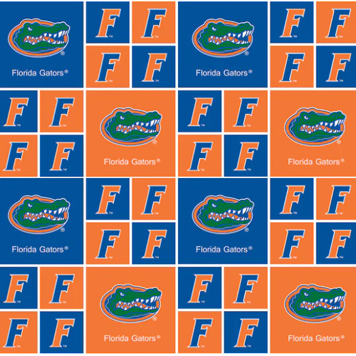 Official Licensed University of Florida Geometric Cotton Fabric