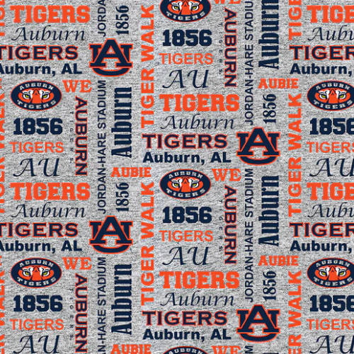 Official Licensed Auburn University Heather Verbiage Fleece