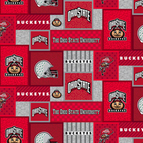 Official Licensed Ohio State University College Patch Fleece