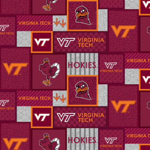 Official Licensed Virginia Tech University College Patch Fleece