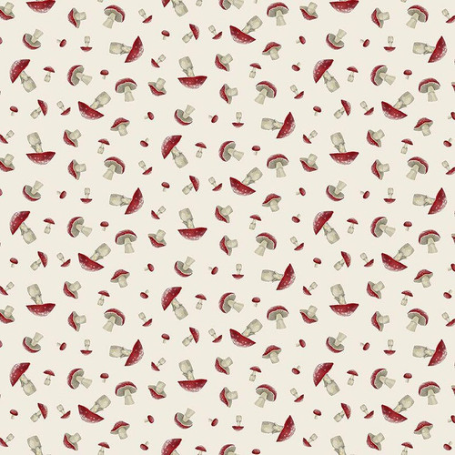 Mushroom Toss Be Your Best Elf Shitake Happens Cotton Fabric