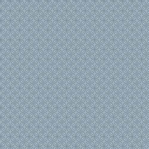 Smithsonian Wild Flowers Geo in Slate – 100% Cotton