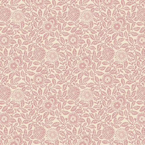 Smithsonian Wild Flowers Flower Field in Pink – 100% Cotton