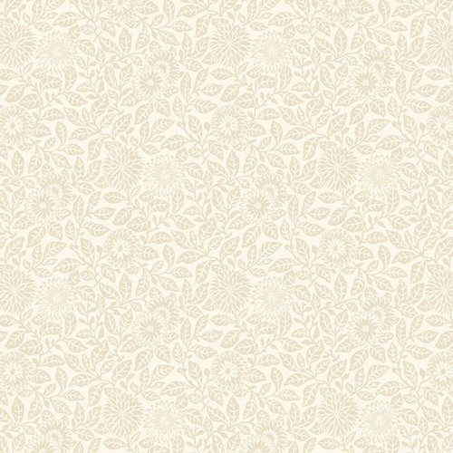 Smithsonian Wild Flowers Flower Field in Cream – 100% Cotton