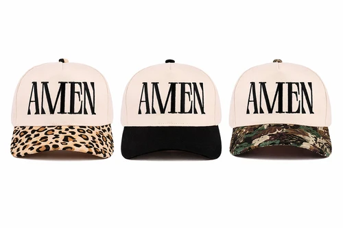"Amen" Embroidered Two-Tone Trucker Hat | Faith Apparel