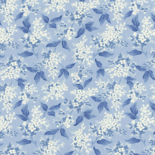 Middleboro Road Sky Blue Floral Bouquet Cotton Fabric