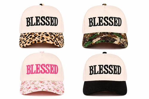 "Blessed" Embroidered Two-Tone Trucker Hat | Faith Apparel