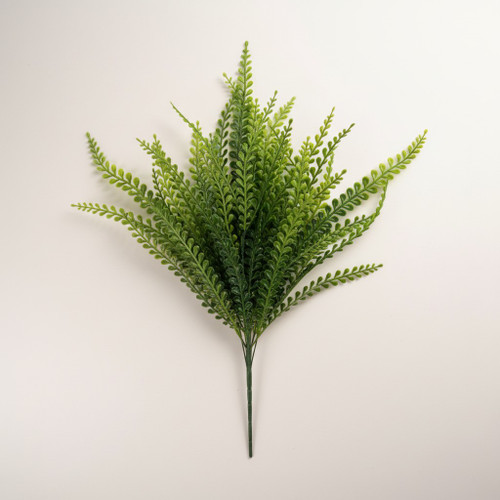 22" Beaded Fern Grass Bush - Soft Green
