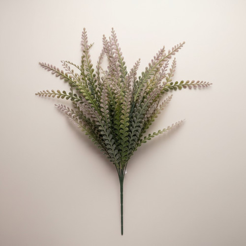 22" Beaded Fern Grass Bush - Purple / Green