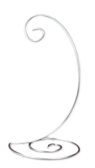 Spiral Ornament Stand - Silver - Small