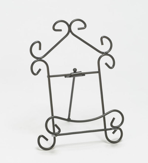 6.75" Black Scroll Easel