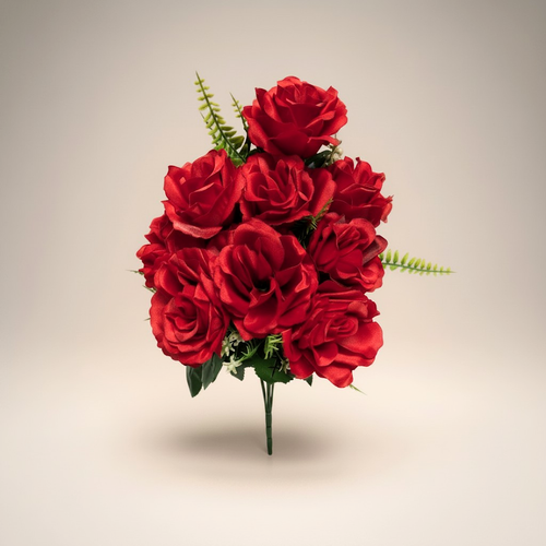 Elegant Rose Bush - Red
