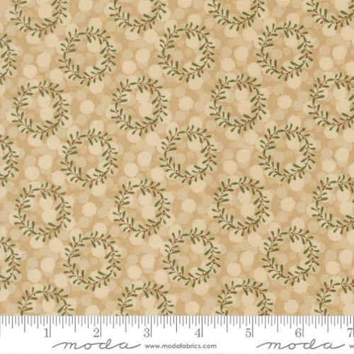 Gingerbread Lane Gingerbread Wreath Toss Cotton Fabric