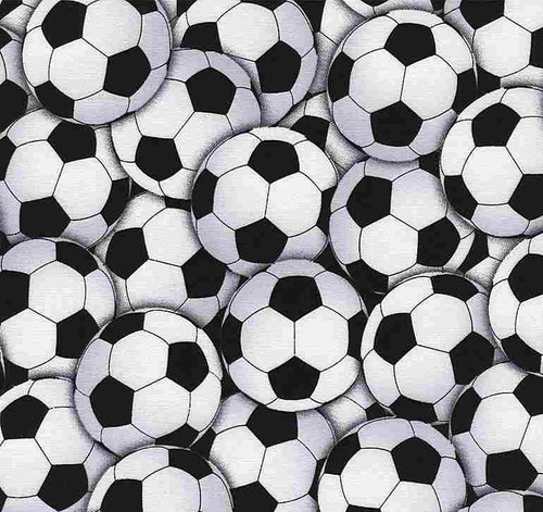 Fitness Fanatic Packed Soccer Balls Cotton Fabric