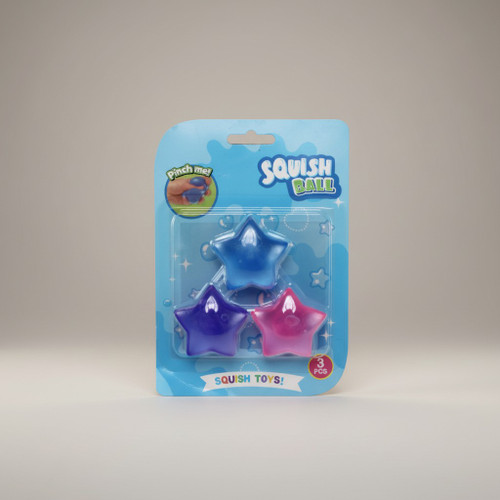Sugar Star Squishy Toys 3-Pack – Viral Tik Tok Trend Sensory Fidget Set