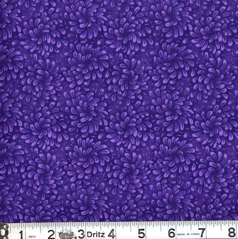 Purple Petal Flow Cotton Fabric
