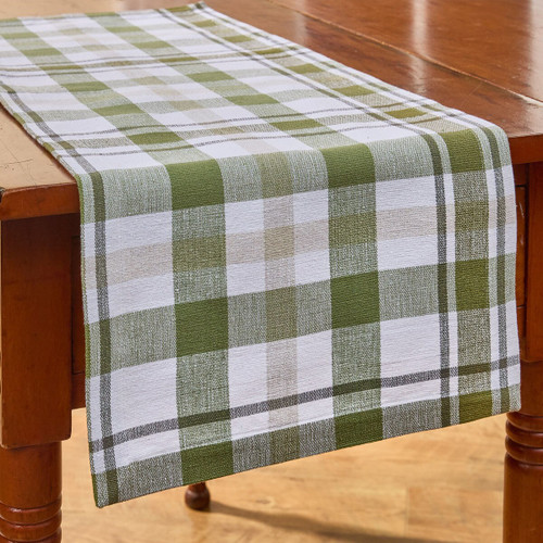 Hayes Plaid Table Runner 36" L