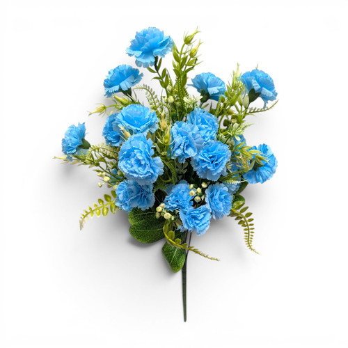 Mini Sky Blue Carnation Mixed Bush