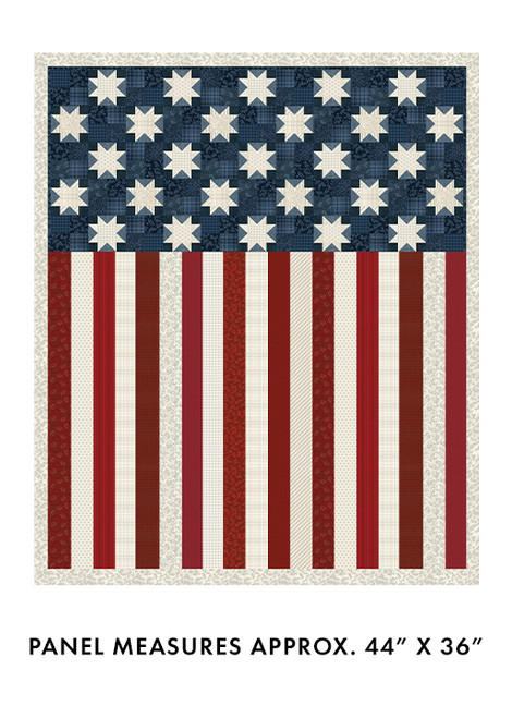 American Valor Patriotic Flag Panel Fabric