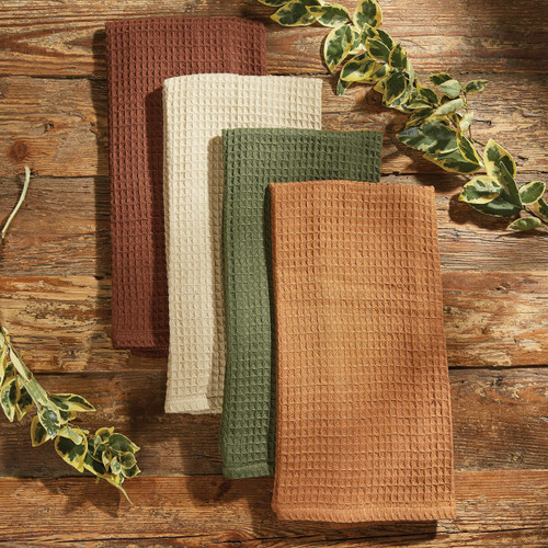 Solid Waffle Dishtowel - Moss