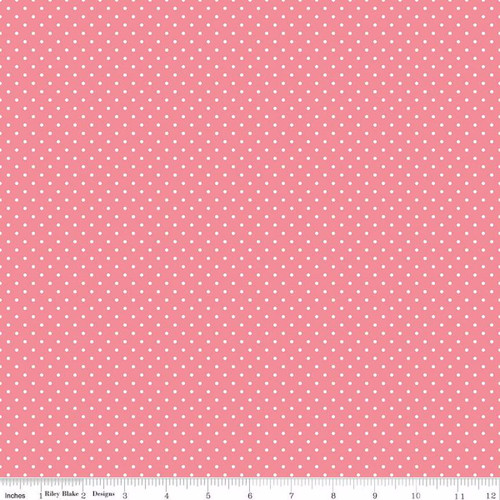 Sugar Pink Swiss Dot Cotton Fabric