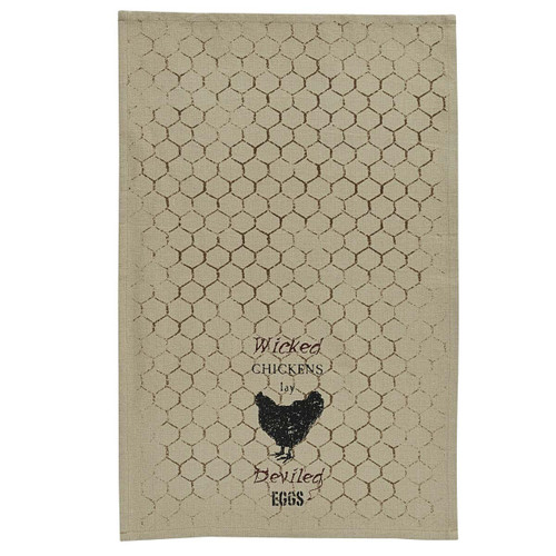 Wicked Chickens Printed Dishtowel