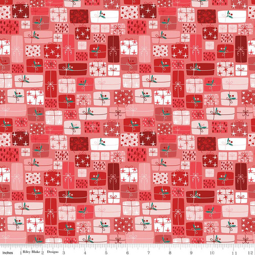Nutcracker Tradition Berry Gifts of Giving Cotton Fabric