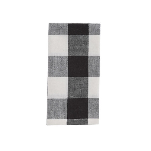Wicklow Check Napkin - Black & Cream