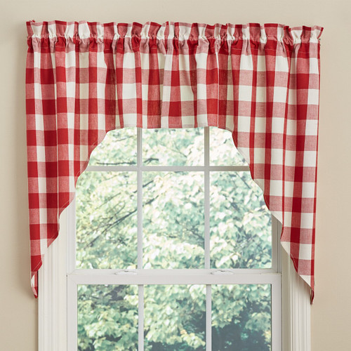 Wicklow Check Swag - 36"L - Red&Cream