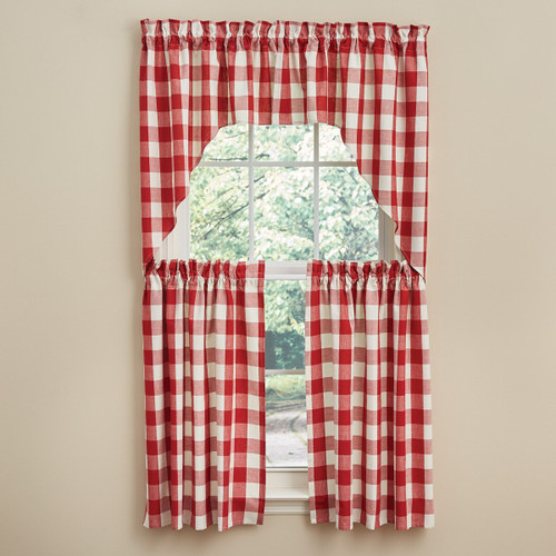 Wicklow Check Swag - 36"L - Red&Cream