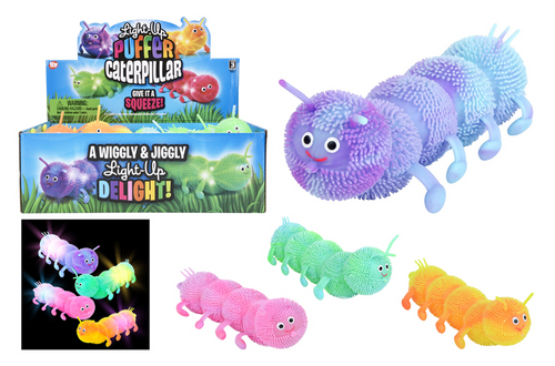 7.75" Light-Up Puffer Caterpillar