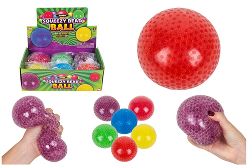 3" Jumbo Squishy Bead Ball – Assorted 