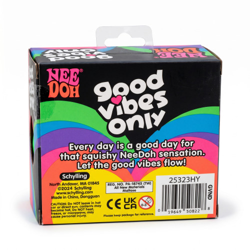 **NeeDoh** Good Vibes Only Heart Squishy Stress Toy (Styles Vary)