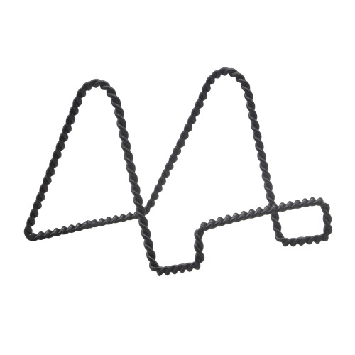 3" Black Twisted Wire Stand