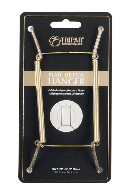 Tripar Brass Plate Wire Hanger – Fits 7.5" to 9.5" Plates & Bowls
