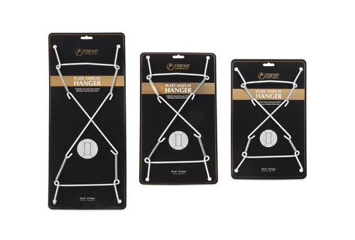 White Vinyl Super Plate Wire Hanger – Fits 15" to 20" 