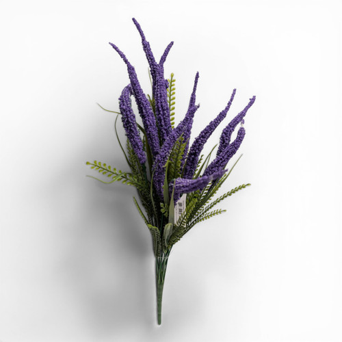 Veronica Spike Bush with Bead Grass - Purple