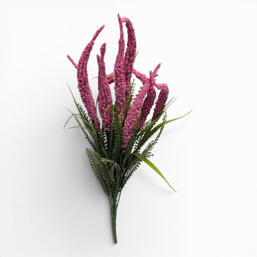 Veronica Spike Bush with Bead Grass - Pink