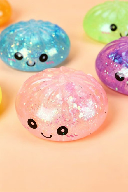 Glitter Dumpling Gel Bead Squishy Toy – Mystery Surprise Color