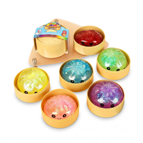 Glitter Dumpling Gel Bead Squishy Toy – Mystery Surprise Color