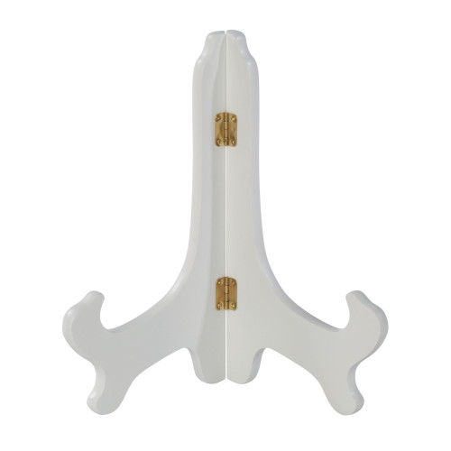 9" White Premium Wood Stand