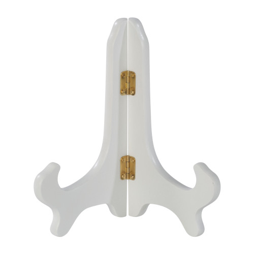 7" White Premium Wood Stand